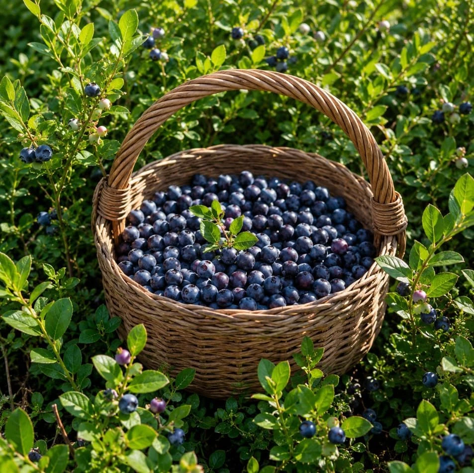 Black Huckleberry Live Plant Set, 4-7 Inch Tall, 4 Inch Pot, Outdoor Garden - Image 1