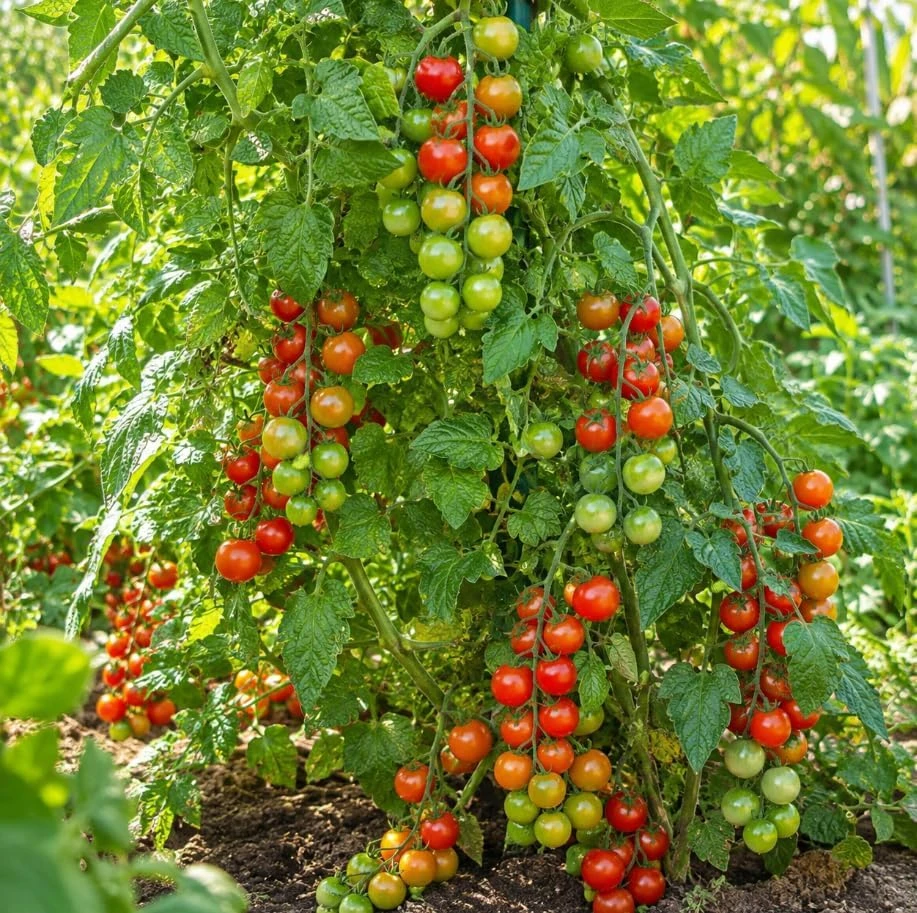Cherry Tomato Live Plants - 2-Pack 4-6 Inch Starter Plants for Outdoor Growing - Image 2