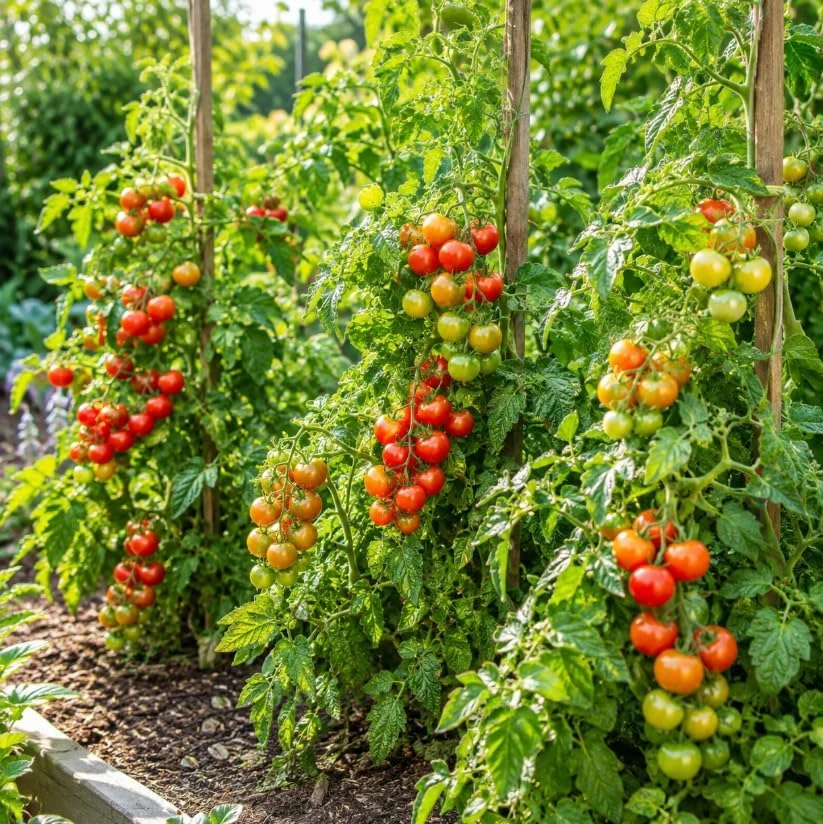 Cherry Tomato Live Plants - 2-Pack 4-6 Inch Starter Plants for Outdoor Growing - Image 3
