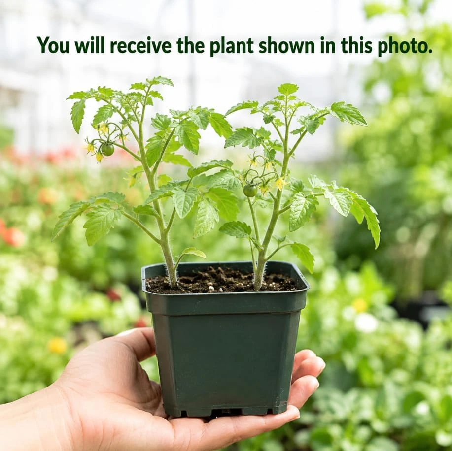 Cherry Tomato Live Plants - 2-Pack 4-6 Inch Starter Plants for Outdoor Growing - Image 4