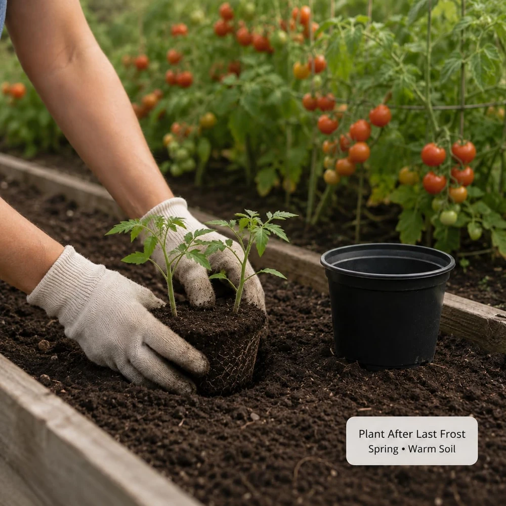 Cherry Tomato Live Plants - 2-Pack 4-6 Inch Starter Plants for Outdoor Growing - Image 5