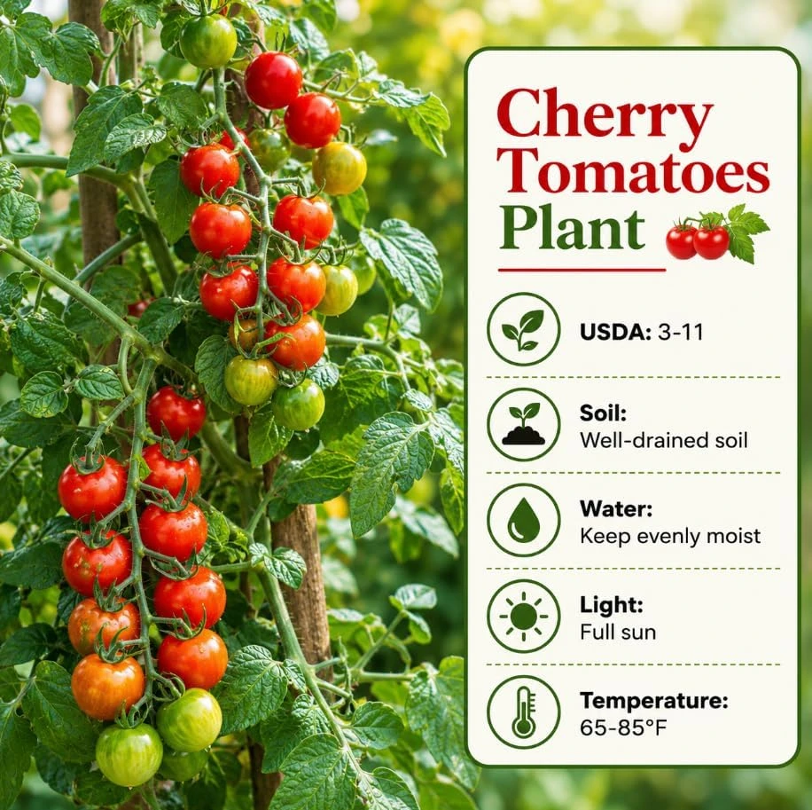 Cherry Tomato Live Plants - 2-Pack 4-6 Inch Starter Plants for Outdoor Growing - Image 7