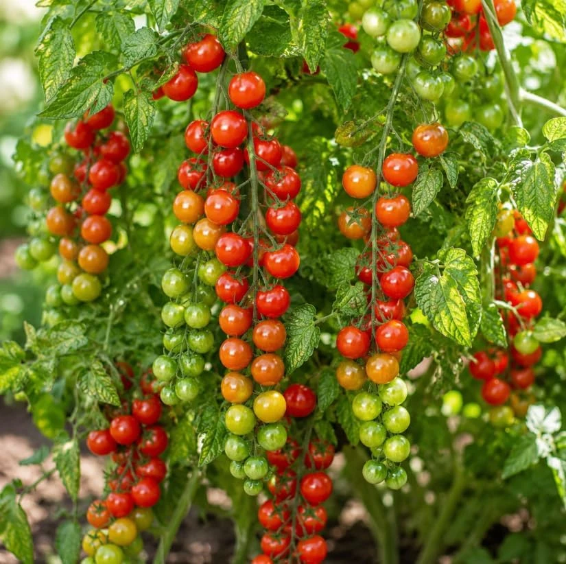 Cherry Tomato Live Plants - 2 Plants in 4 Inch Pots, 4-6 Inches Tall, Outdoor Vegetable Starter Plants - Image 3