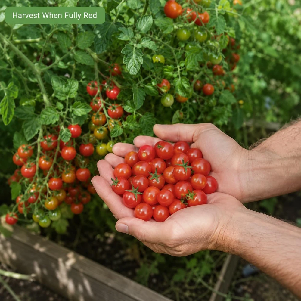 Cherry Tomato Live Plants - 2 Plants in 4 Inch Pots, 4-6 Inches Tall, Outdoor Vegetable Starter Plants - Image 6