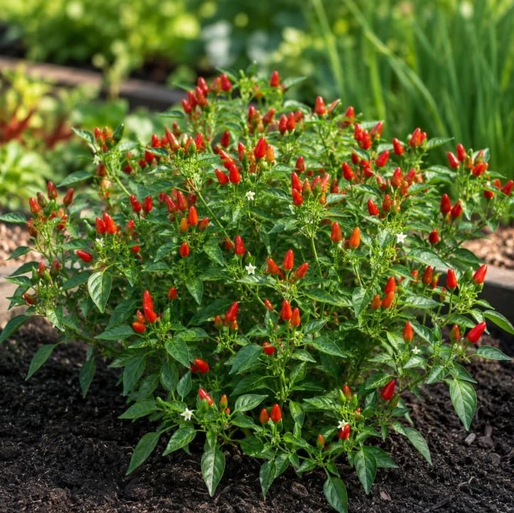 Chile Pequin Pepper Plant Live - Red Chili Seedling 3-6 Inch Tall for Garden - Image 2