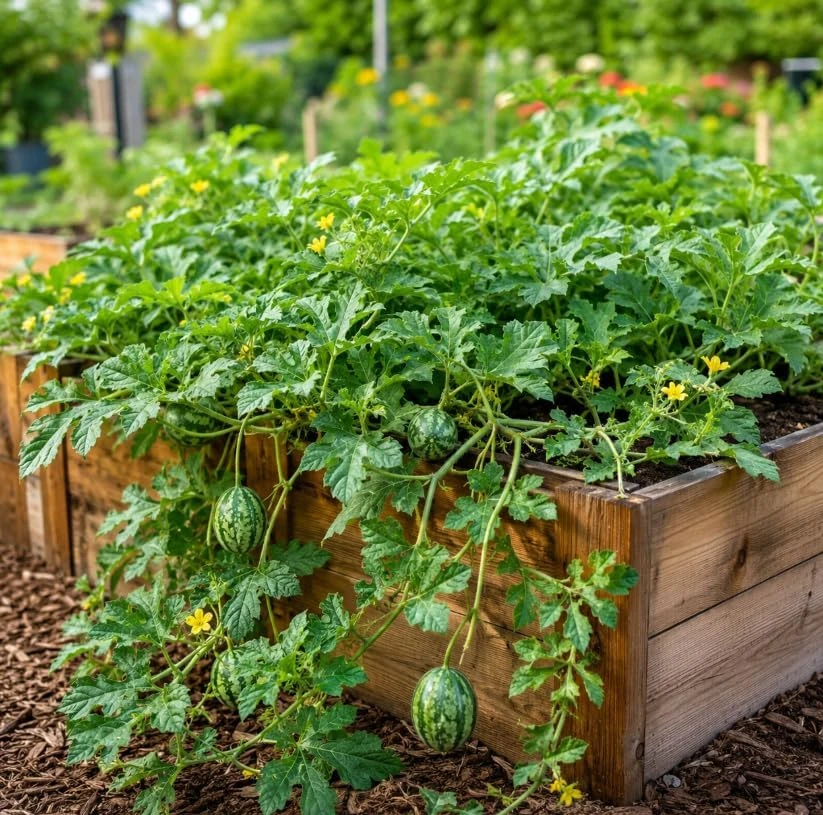 Crimson Sweet Watermelon Live Plants – 2 Starter Seedlings, 3-5 Inch Tall, 4 Inch Pot, Heirloom Melon Plants - Image 3