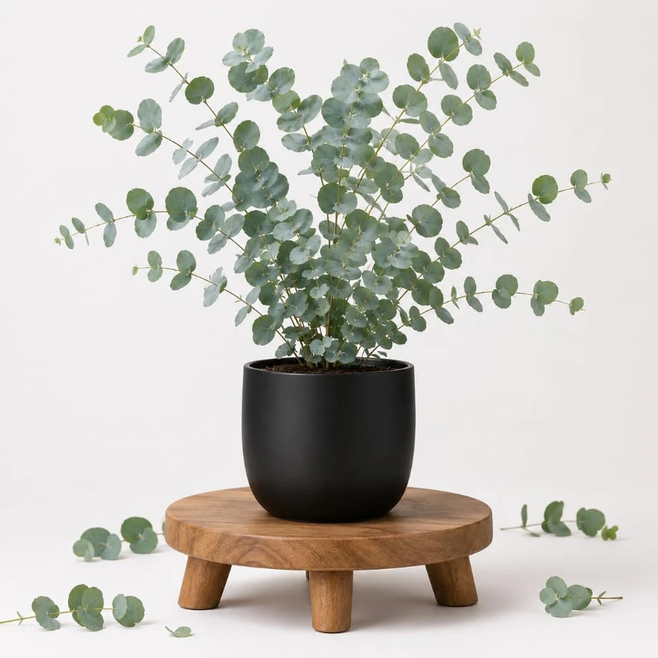 Eucalyptus Silver Dollar Live Plant, Fragrant Baby Blue, 4-7 Inch, 4 Inch Pot - Image 1