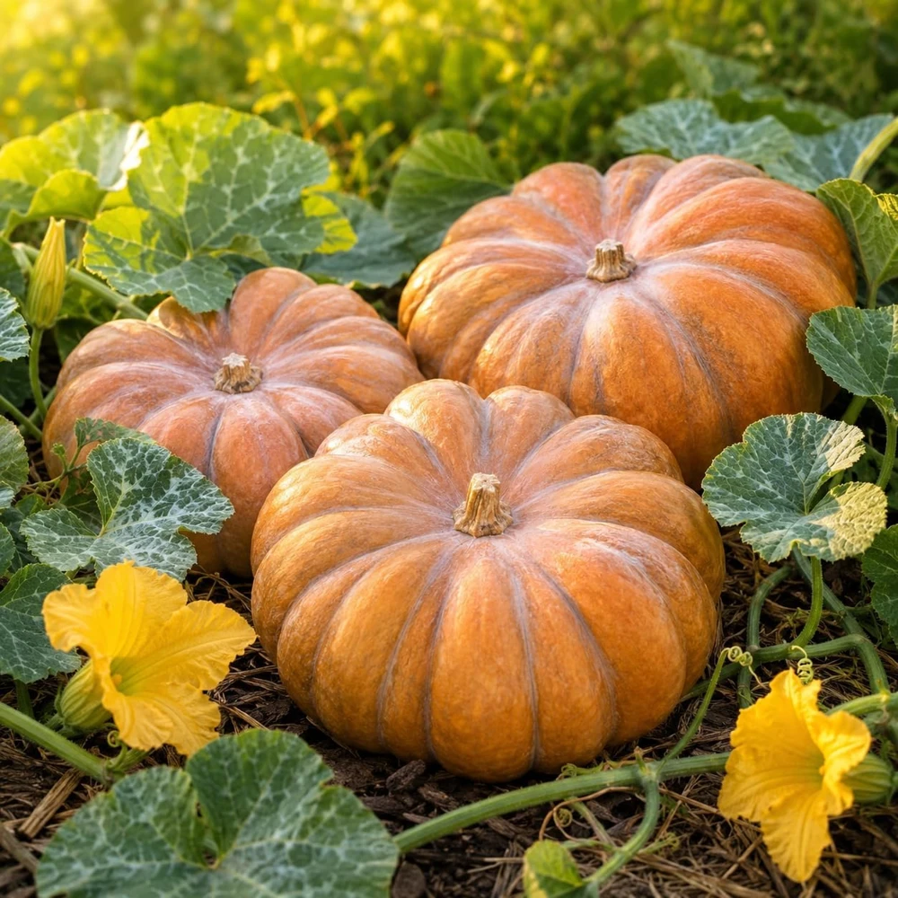 Fairytale Pumpkin Plant - Live Winter Squash Vegetable, 2-4 Inch Tall - Image 1