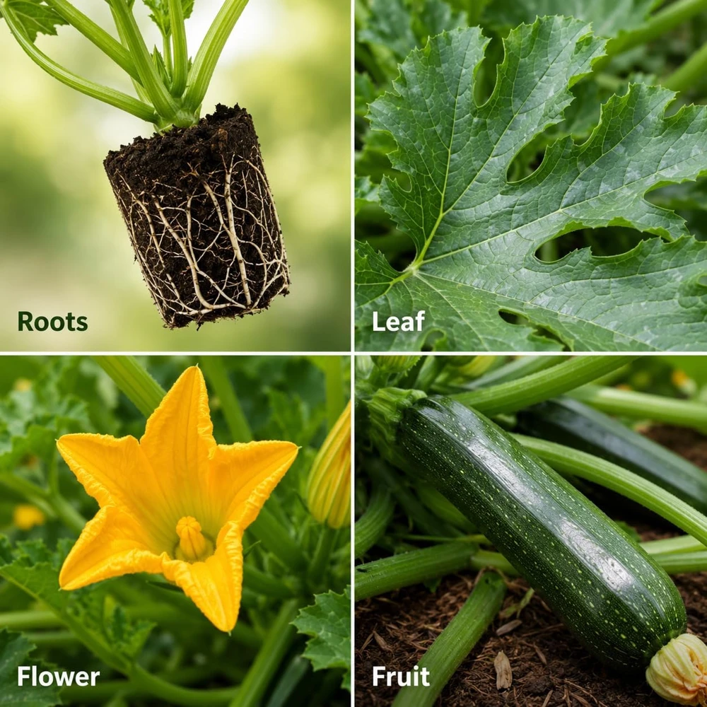 Green Zucchini Live Plants - 2 Summer Squash Seedlings, 4-6 Inch Tall in 4 Inch Pots, Outdoor - Image 8