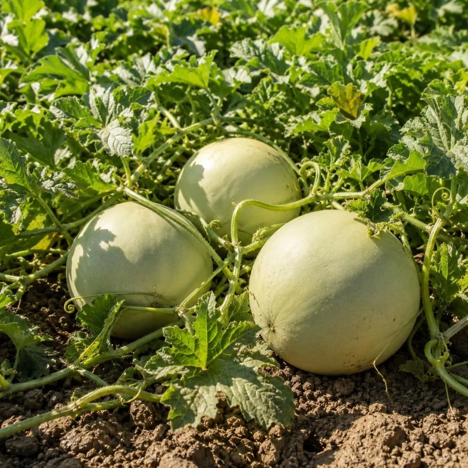 Honeydew Melon Live Plants - 2 Fruit Vines in 4-Inch Pot, 3-5" Tall - Image 2