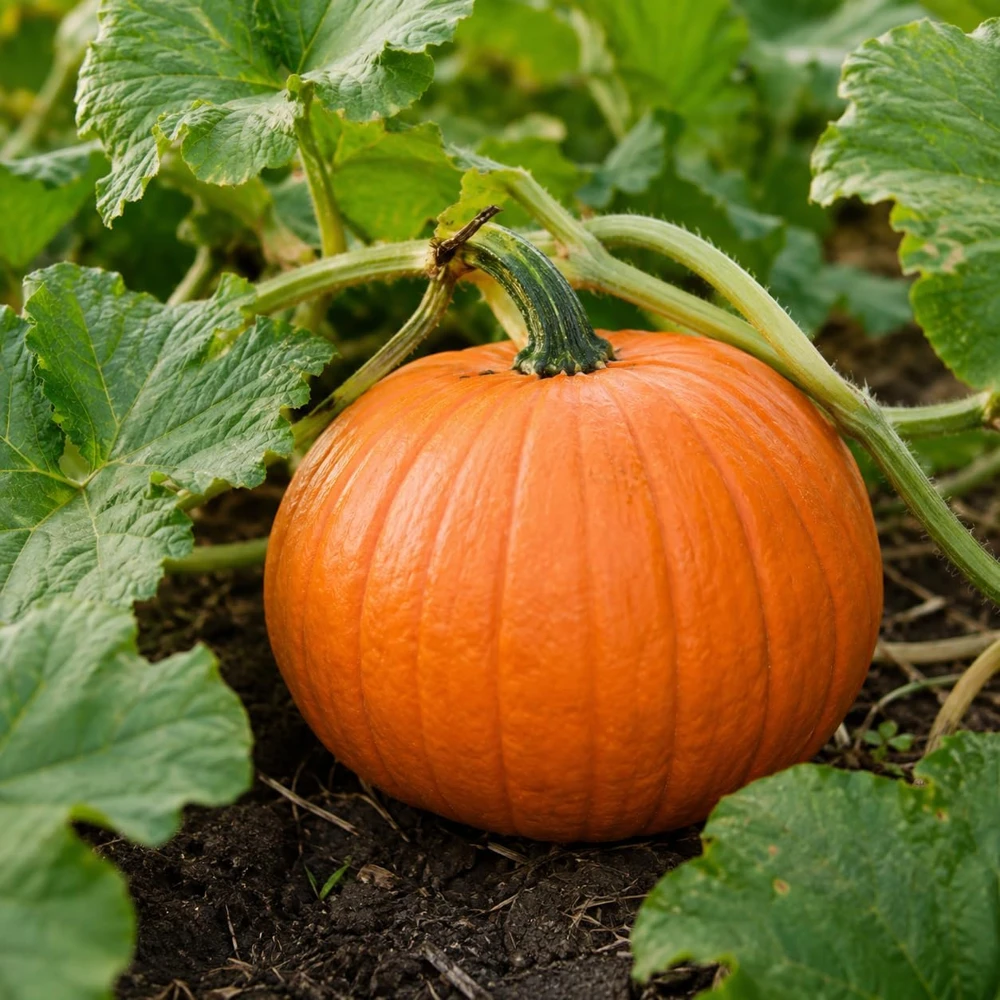 Jack-o'-Lantern Pumpkin Plant – Live Winter Squash Vegetable – 2-4 Inch Tall - Image 1