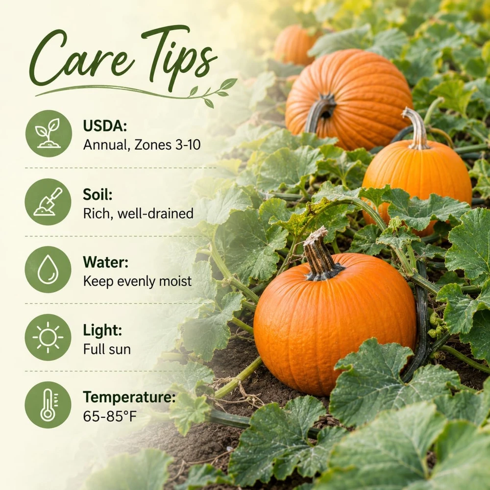 Jack-o'-Lantern Pumpkin Plant – Live Winter Squash Vegetable – 2-4 Inch Tall - Image 4