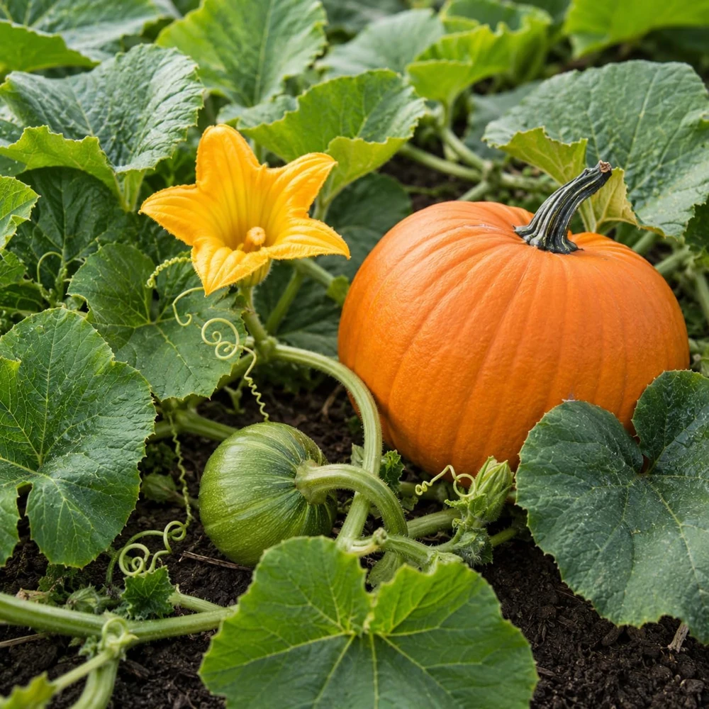 Jack-o'-Lantern Pumpkin Plant – Live Winter Squash Vegetable – 2-4 Inch Tall - Image 7