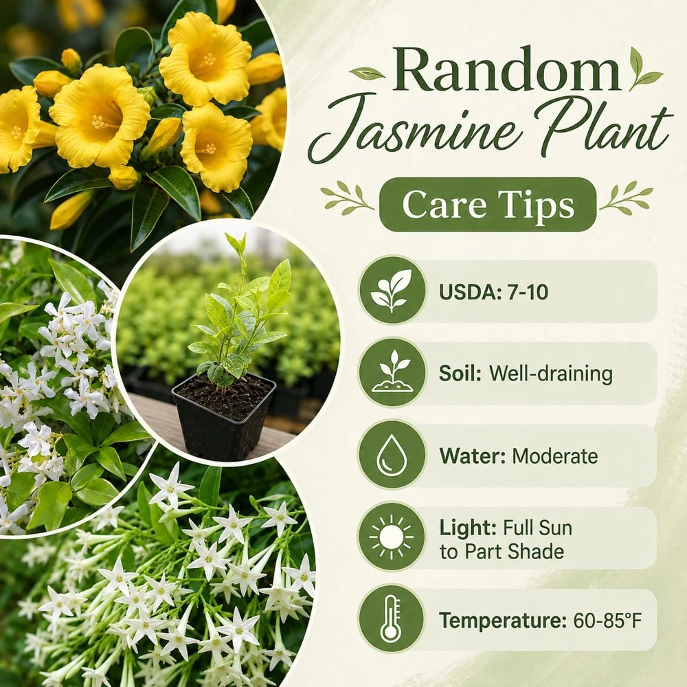 Jasmine Live Plant – Fragrant Tropical Vine, 4-6 Inch Tall, 3 Inch Pot - Image 3