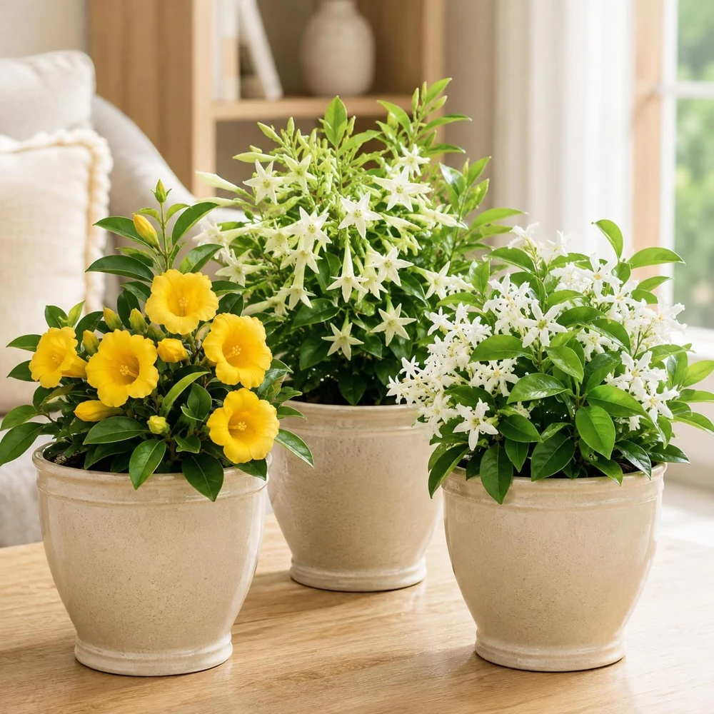 Jasmine Live Plant – Fragrant Tropical Vine, 4-6 Inch Tall, 3 Inch Pot - Image 1