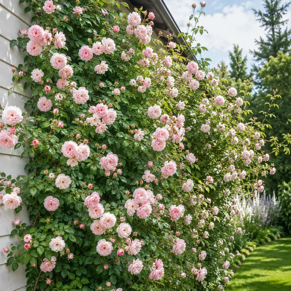 Light Pink Climbing Rose Live Plant โ Fragrant Perennial Bush โ 2-4 Inch Tall - Image 6