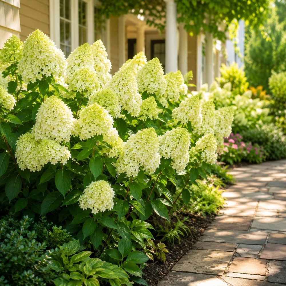 Limelight Hydrangea Live Plant Set of 2 – 5-10 Inch Tall, 2.5 Inch Pot, Outdoor Shrub - Image 1