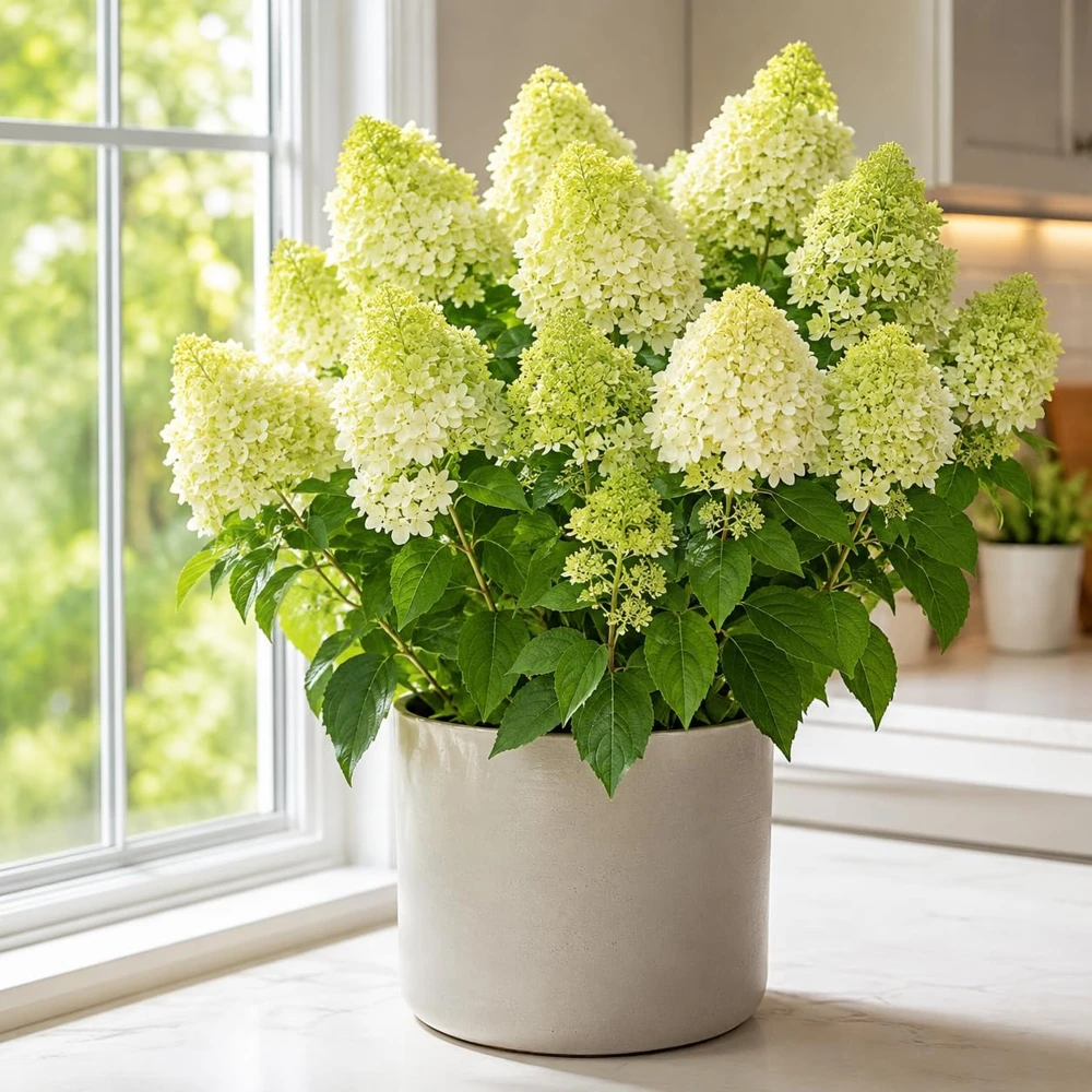 Limelight Hydrangea Tree Live Plant – 5-10 Inch Tall, 2.5 Inch Pot – Outdoor - Image 1