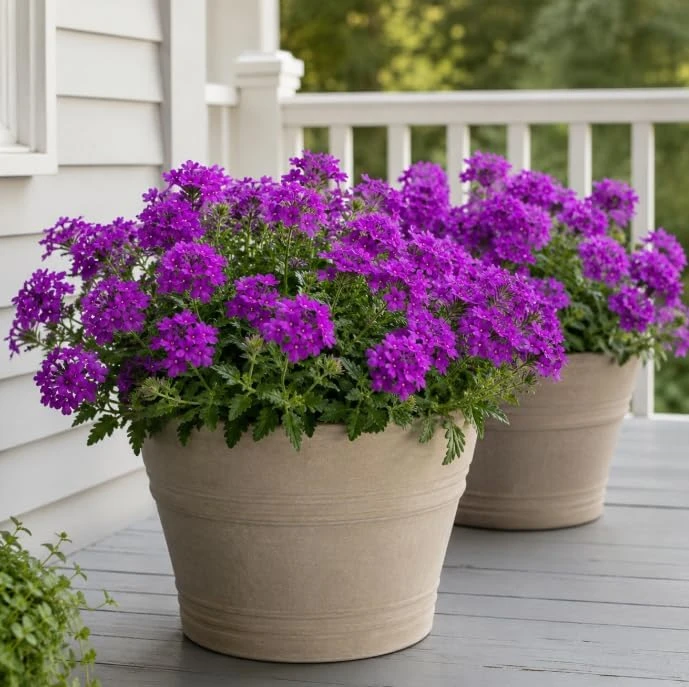 Live Purple Verbena Plant 4-6 Inch Tall, Rooted Flowering Plant for Home Garden, No in CA - Image 5
