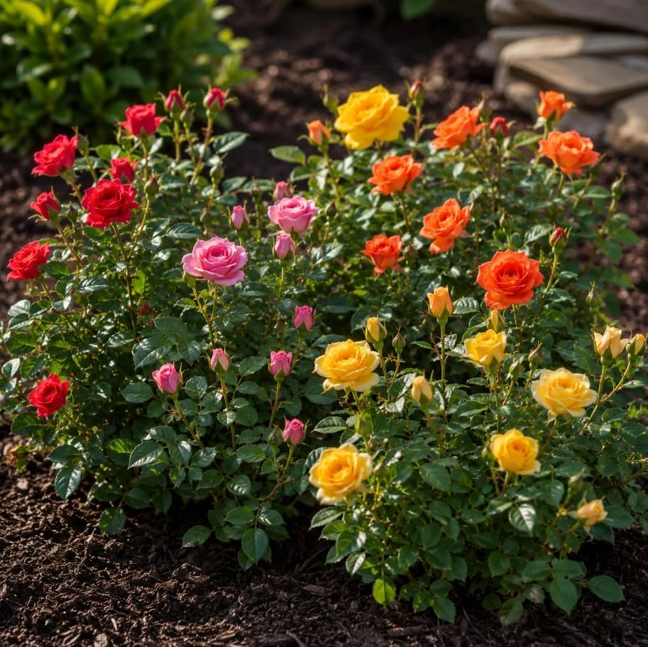 Mini Rose Live Plant - Random Color, 4-6 Inches Tall in 4 Inch Pot, Indoor/Outdoor - Image 2