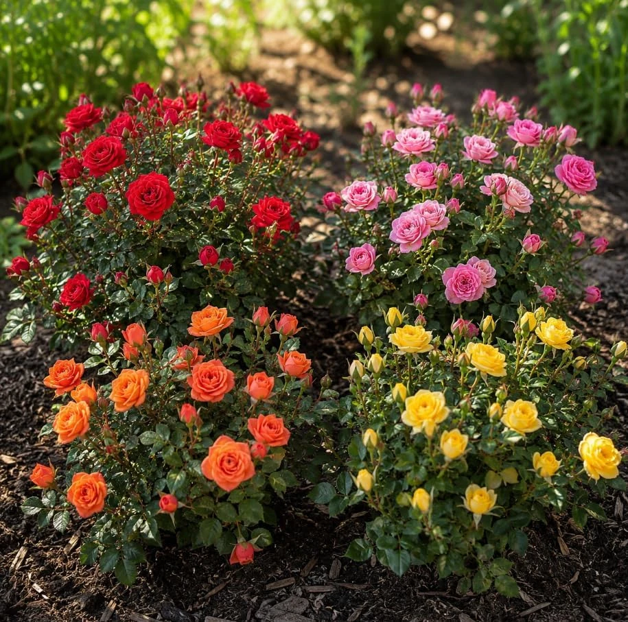 Miniature Rose Live Plant - 4 Inch Pot, Random Color, 4-6 Inch Potted Plant for Patio & Garden - Image 2