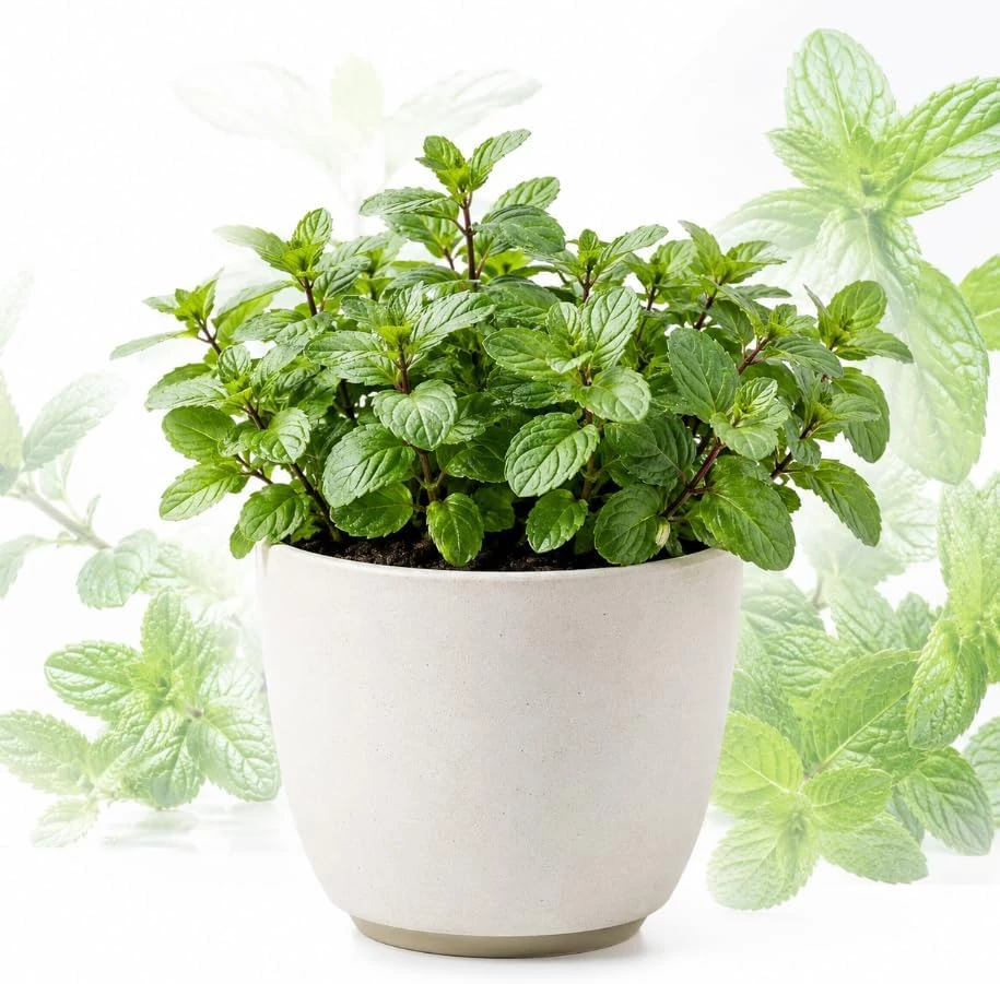 Peppermint Live Plant – Fragrant Herb for Garden & Culinary Use – 2-4 Inch Tall - Image 1