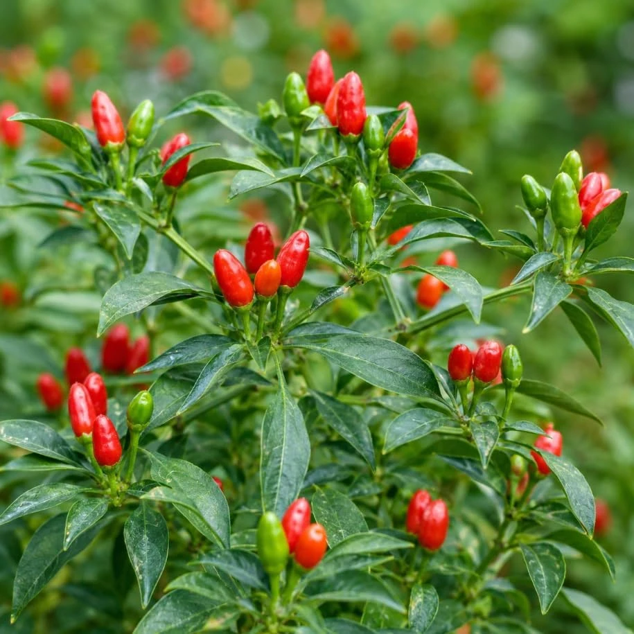Pequin Chili Pepper Plants - 2 Live Red Hot Pepper Seedlings, 3-5 Inches Tall, for Garden & Containers - Image 3