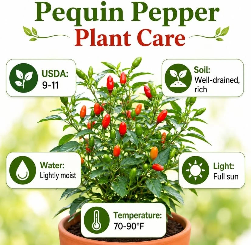 Pequin Chili Pepper Plants - 2 Live Red Hot Pepper Seedlings, 3-5 Inches Tall, for Garden & Containers - Image 7