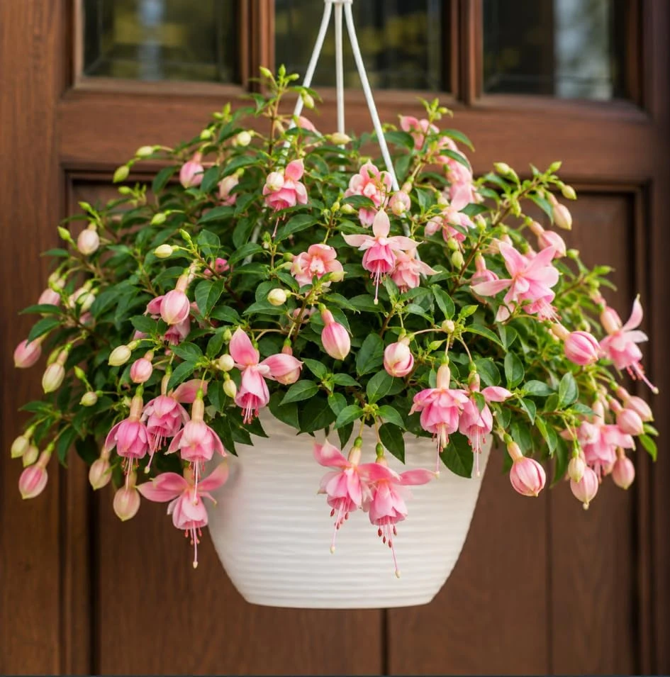 Pink Hardy Fuchsia Live Plant, 4-6 inch Tall, 6 Inch Pot, Outdoor Flower - Image 6