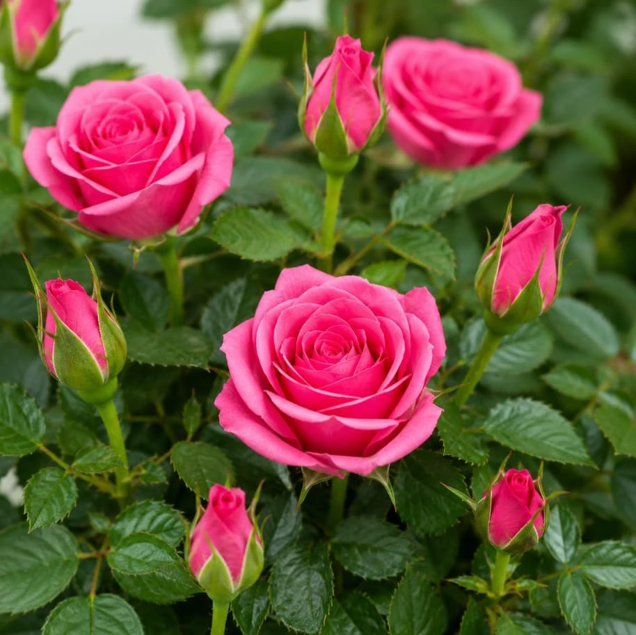 Pink Miniature Rose Live Plant – 4 Inch Pot, 4-6 Inches Tall, Mini Rose Bush for Outdoor Gardens - Image 2