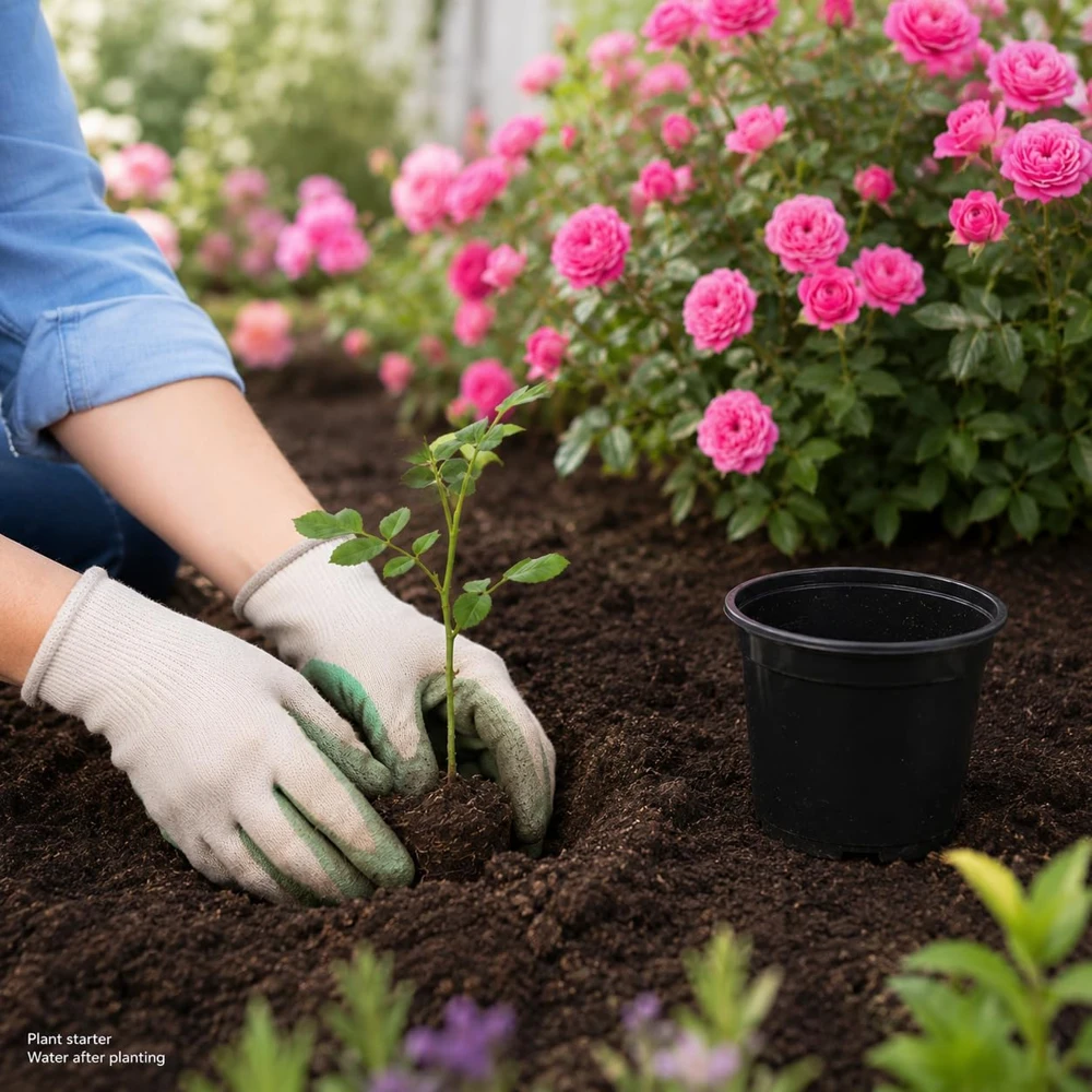 Pink Miniature Rose Live Plant – 4 Inch Pot, 4-6 Inches Tall, Mini Rose Bush for Outdoor Gardens - Image 7