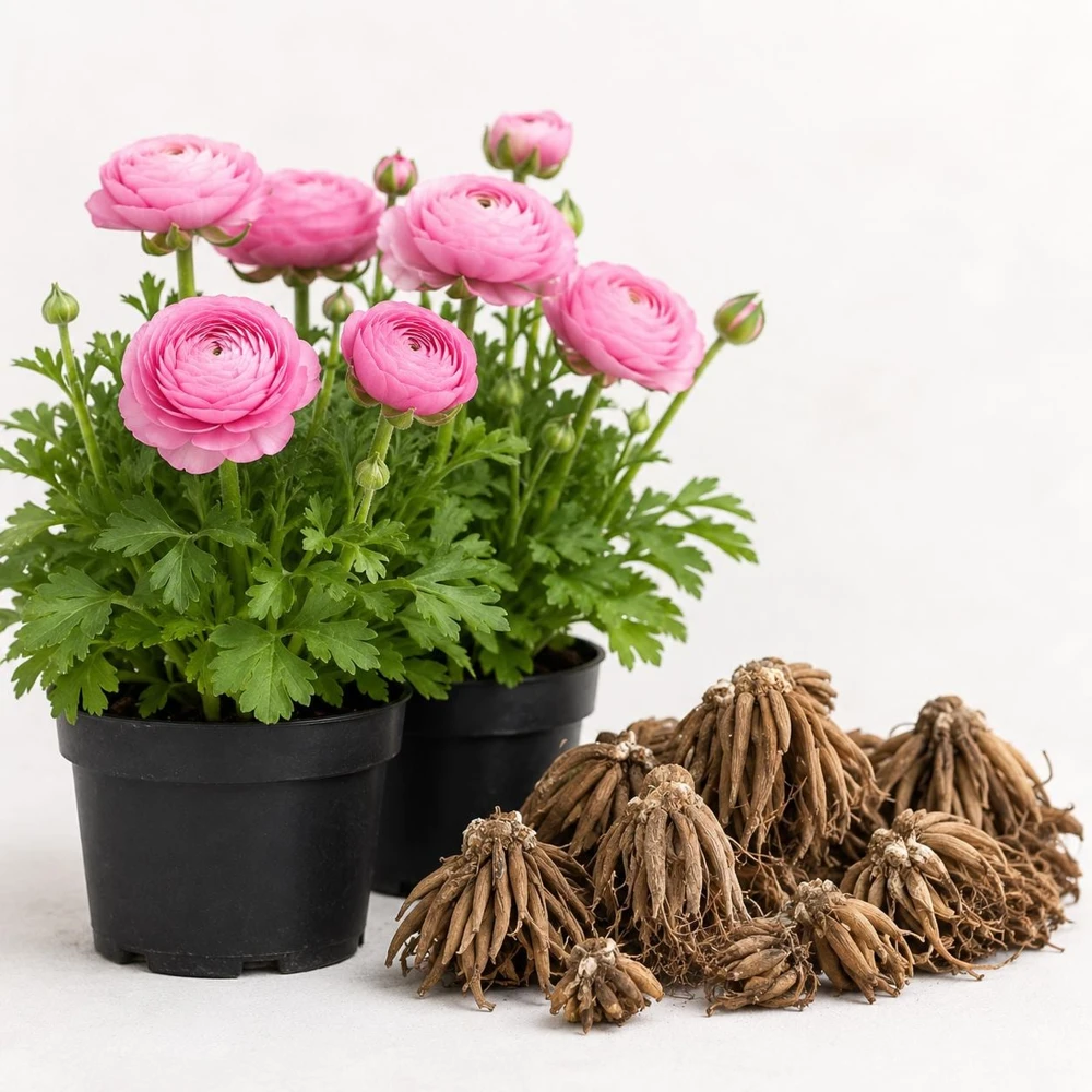 Pink Ranunculus Bulbs - Set of 25 Double Bloom Corms - Vibrant Spring Flowers - Image 5