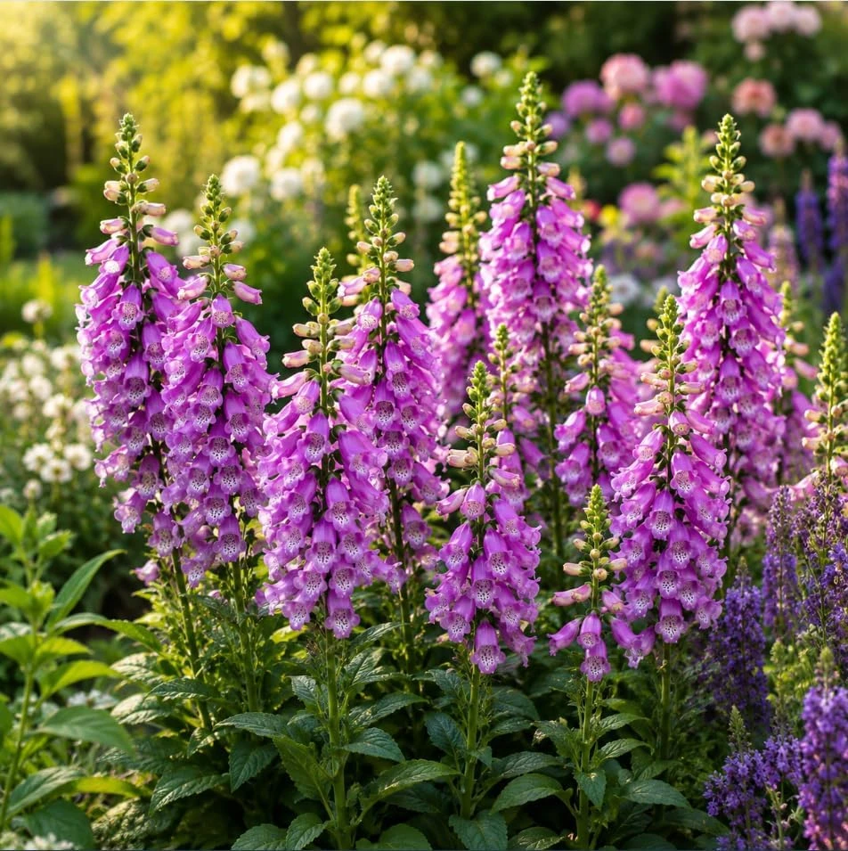Purple Foxglove Live Plant Set of 2, Hardy Perennial, 2-4 Inch Tall, 3 Inch Pot - Image 4