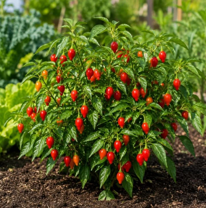 Red Biquinho Pepper Live Plants - 2 Pack, 3-6 Inch Chili Seedlings for Garden - Image 3