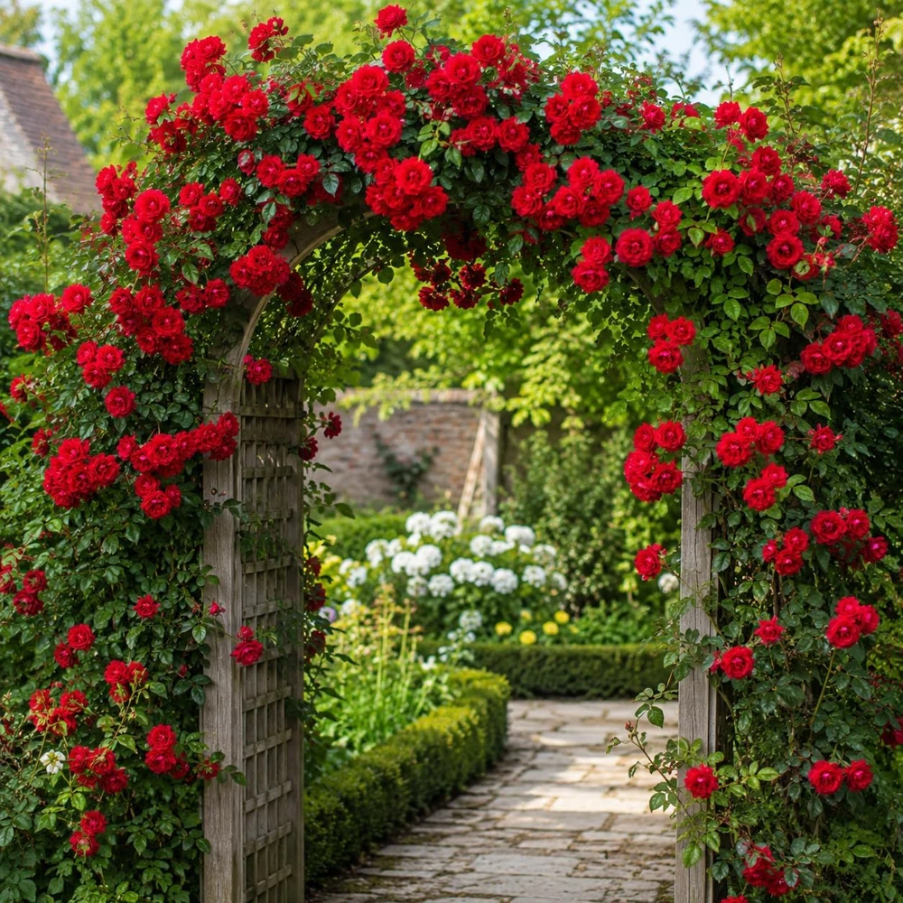 Red Climbing Roses Plant – Fragrant Rose Bush – Perennial – Live Plant – 2-4 Inch Tall - Image 6