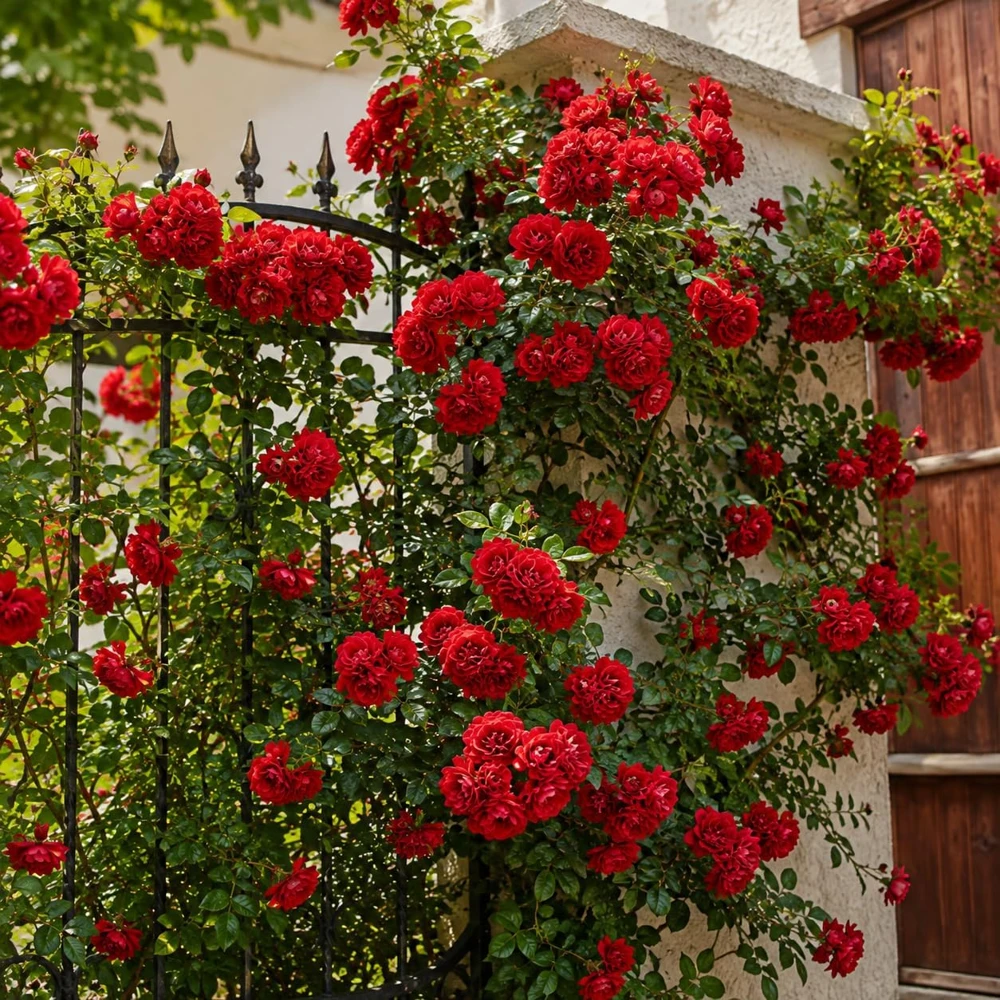 Red Climbing Roses Plant – Fragrant Rose Bush – Perennial – Live Plant – 2-4 Inch Tall - Image 7