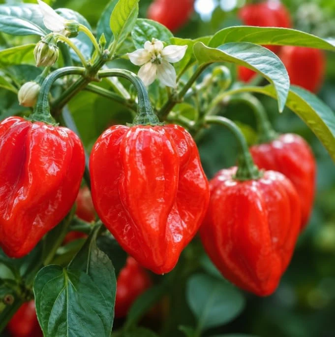 Red Habanero Pepper Live Plants - 2-Pack Hot Chili Seedlings 3-6 Inches Tall for Garden & Containers - Image 4