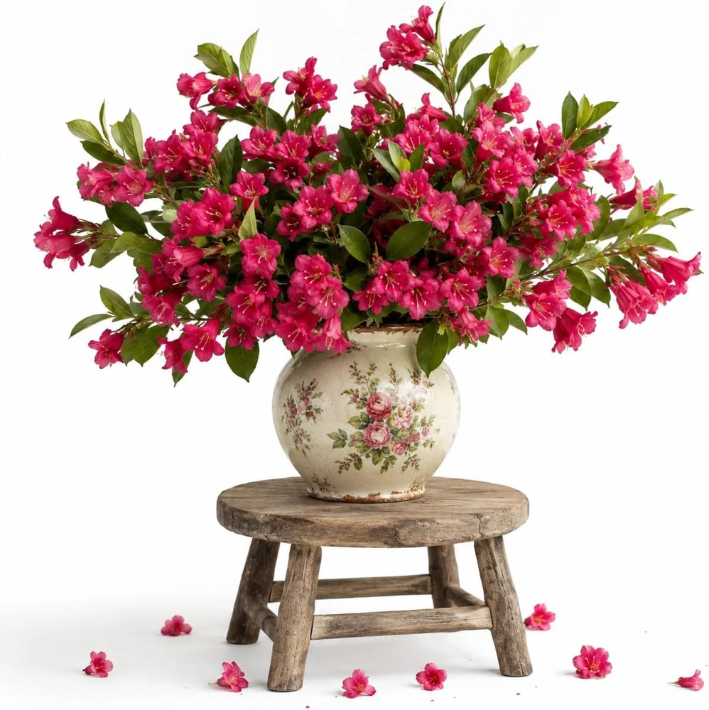 Red Weigela Live Plant – Blooming Shrub, 6-12 Inch Tall, Quart Pot, Outdoor - Image 1