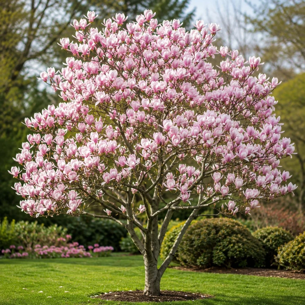 Saucer Magnolia Live Plant - Fragrant Bush Flowers, 5-10 Inch Tall, 2.5 Inch Pot - Image 7