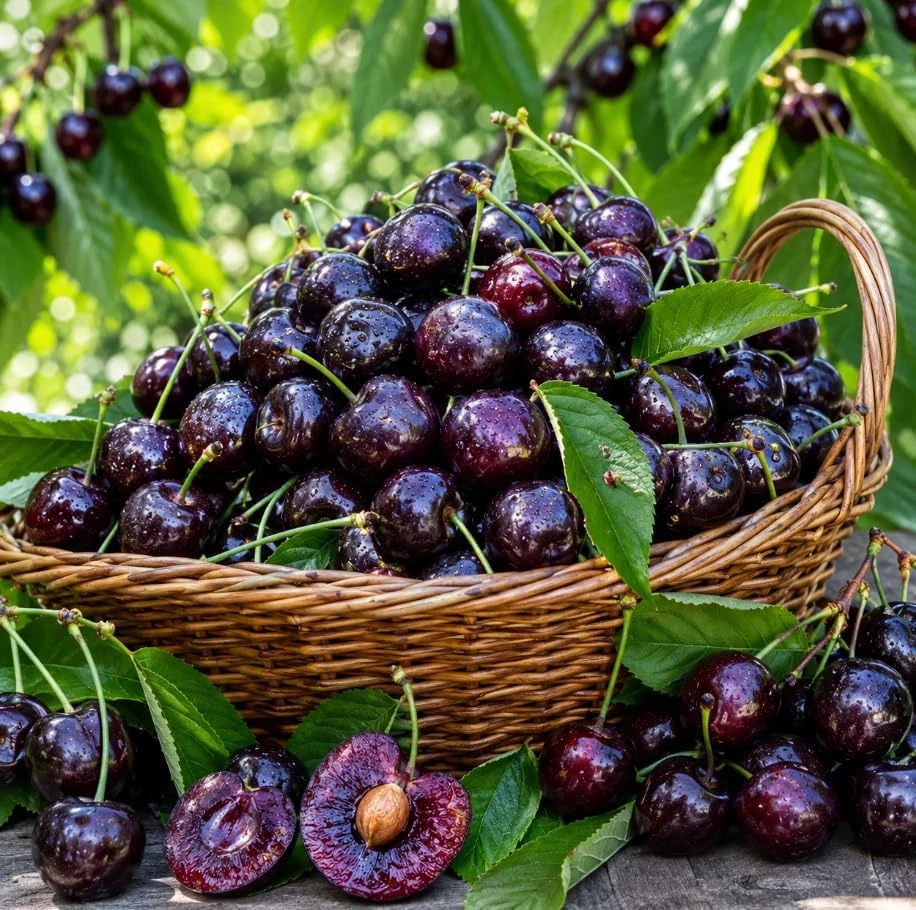 Set of 4 Black Cherry Live Trees, 1-2 ft Tall Bare Root Plants, Outdoor Fruit Trees - Image 6
