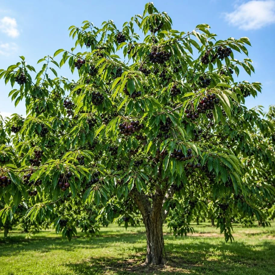 Set of 4 Black Cherry Live Trees, 1-2 ft Tall Bare Root Plants, Outdoor Fruit Trees - Image 7