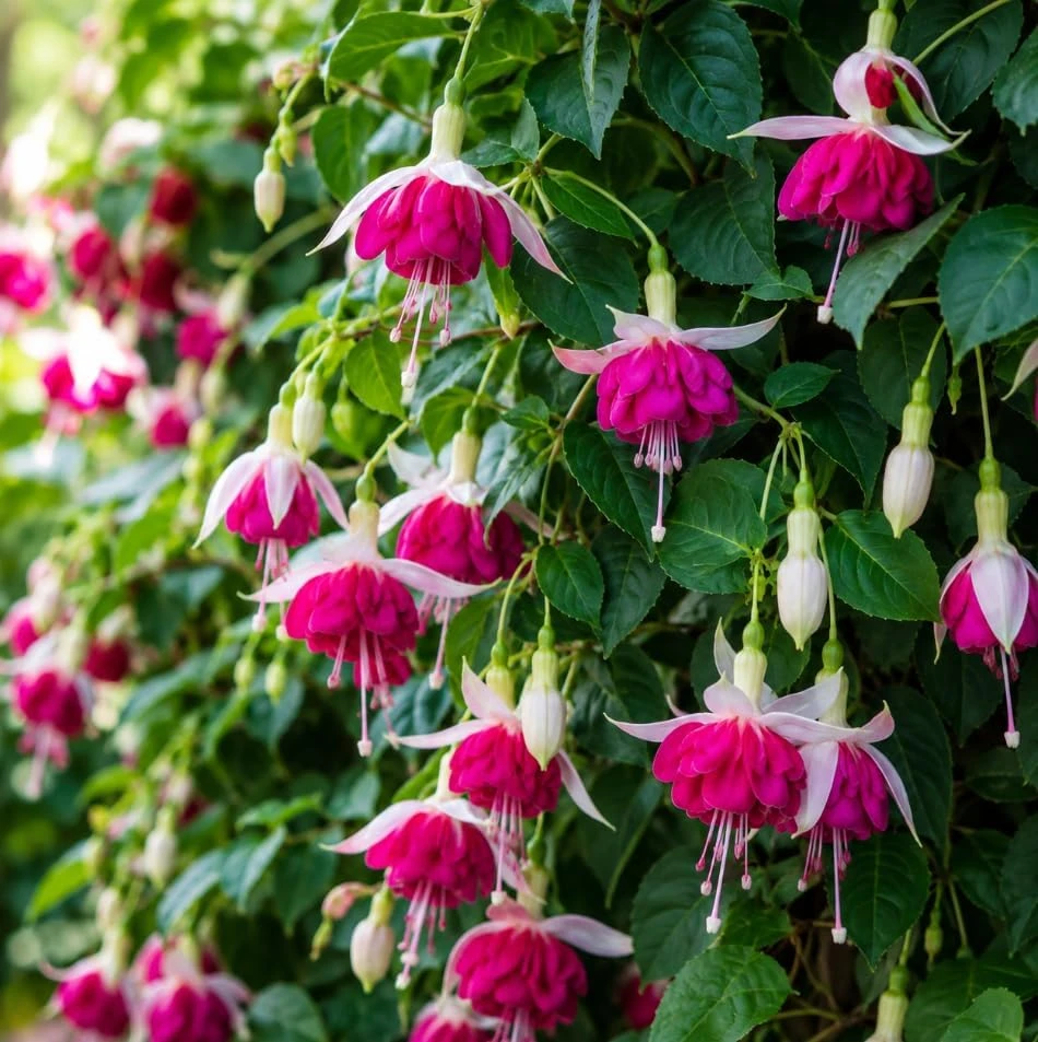 White Pink Fuchsia Live Plant - 4-6 Inch Tall, 6 Inch Pot - Outdoor Flower - Image 6