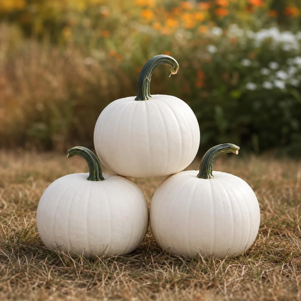 White Pumpkin Live Plant for Planting, Winter Squash Vegetable, 2-4 Inch Tall - Image 6