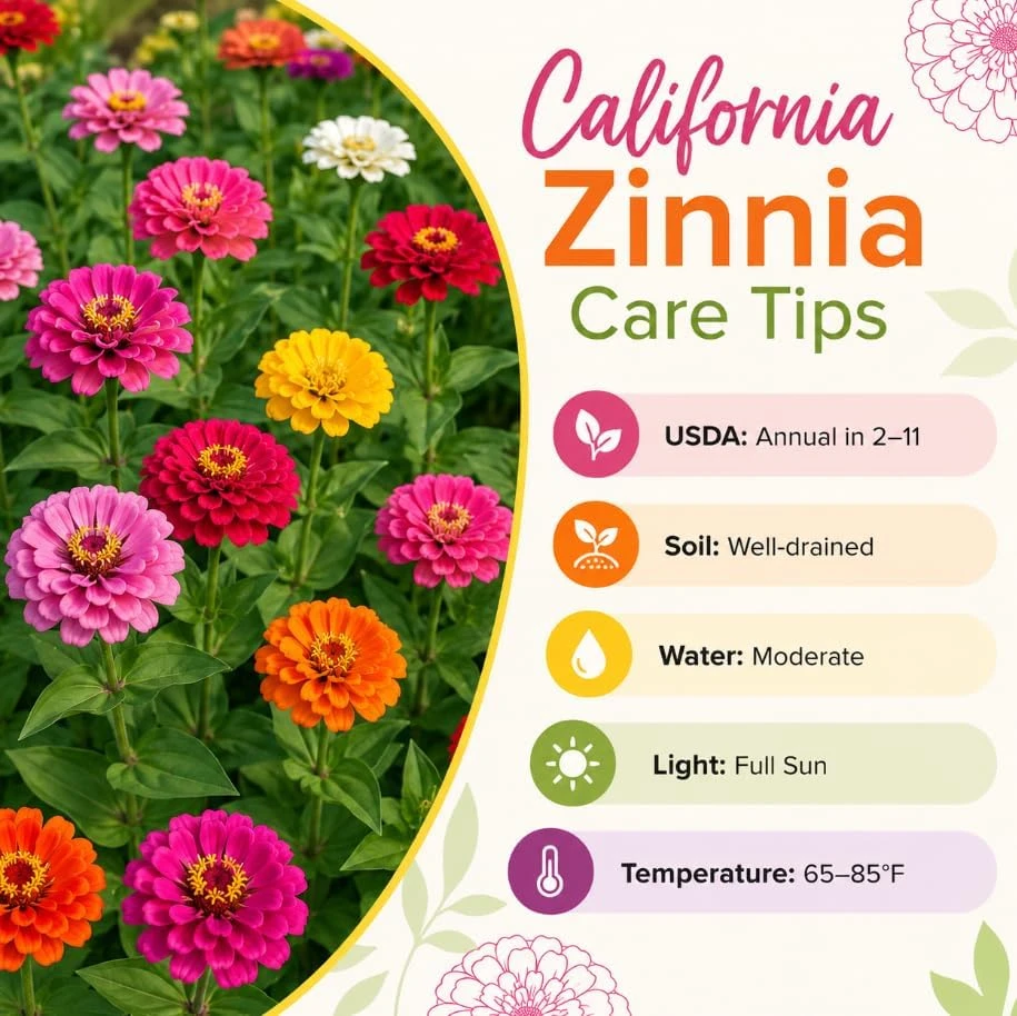 Zinnia Live Plants – 3 Plants, 4 Inch Pot, 3-5 Inches Tall, Annual Flowers for Outdoor Gardens - Image 5