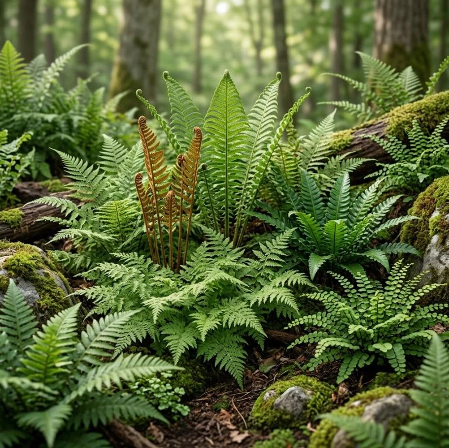 10 Assorted Fern Bare Roots – Mixed Varieties, 3-6 Inch, Shade Perennial - Image 2