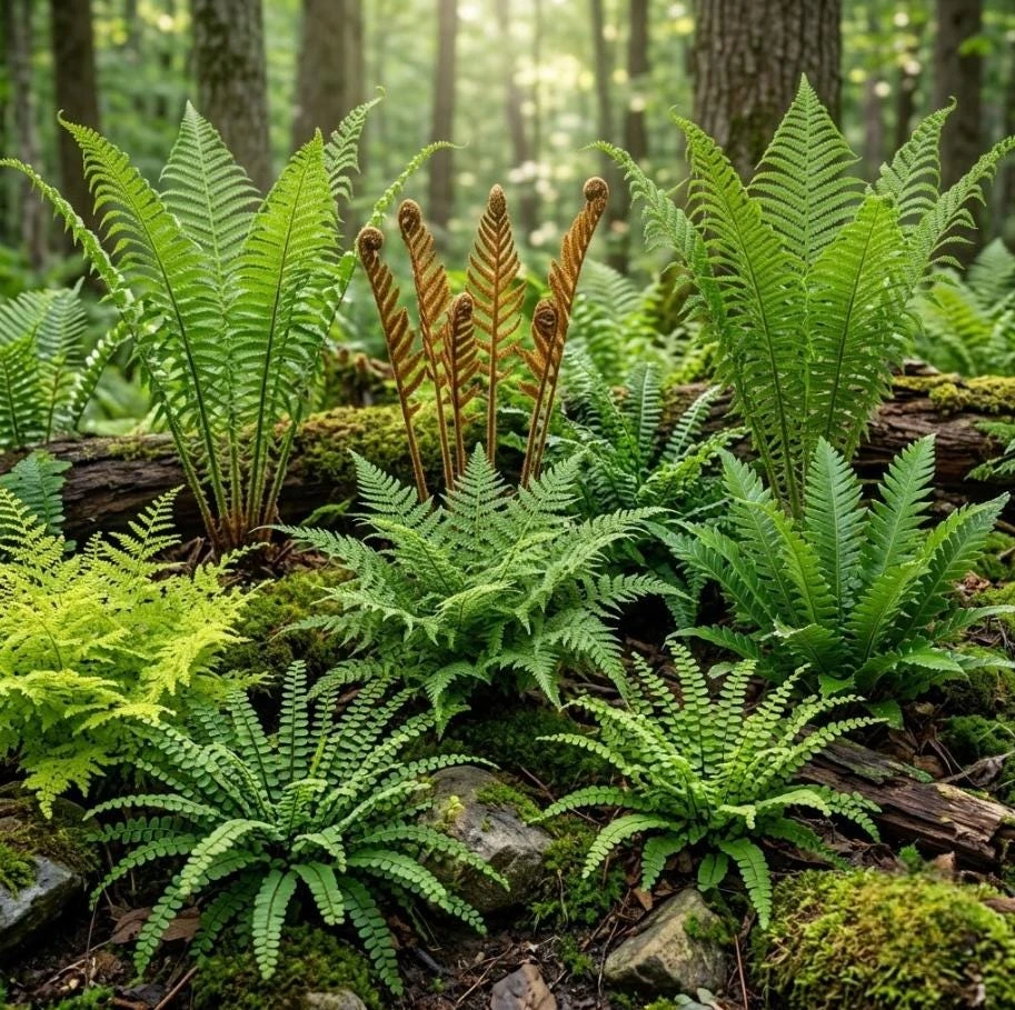 10 Assorted Fern Bare Roots – Mixed Varieties, 3-6 Inch, Shade Perennial - Image 8