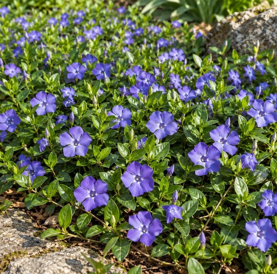 12 Blue Vinca Minor Live Plants - Hardy Perennial Ground Cover, 4-6" Long - Image 4