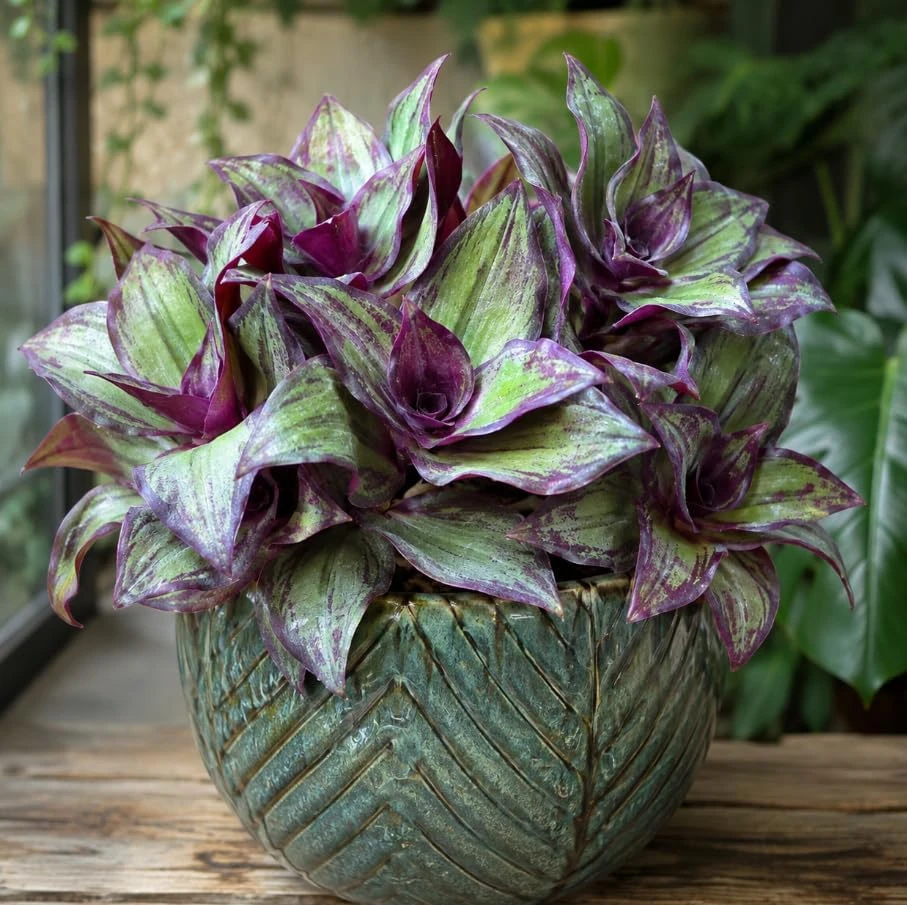 2 Burgundy Callisia Live Plant Potted Houseplant, Vibrant Indoor Trailing, 2-Inch Pot - Image 3
