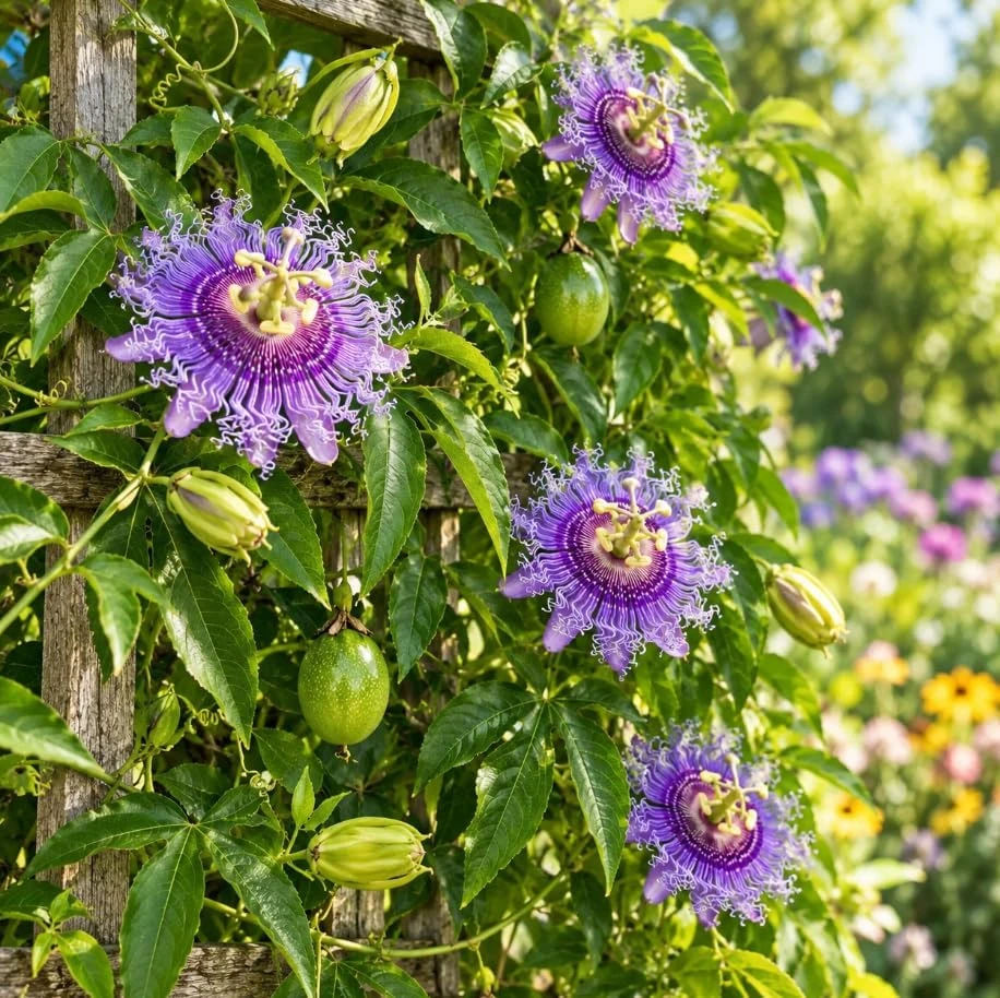 2 Maypop Passionflower Live Plants - Purple Perennial Vines, 4-6 Inches Tall, Outdoor - Image 4