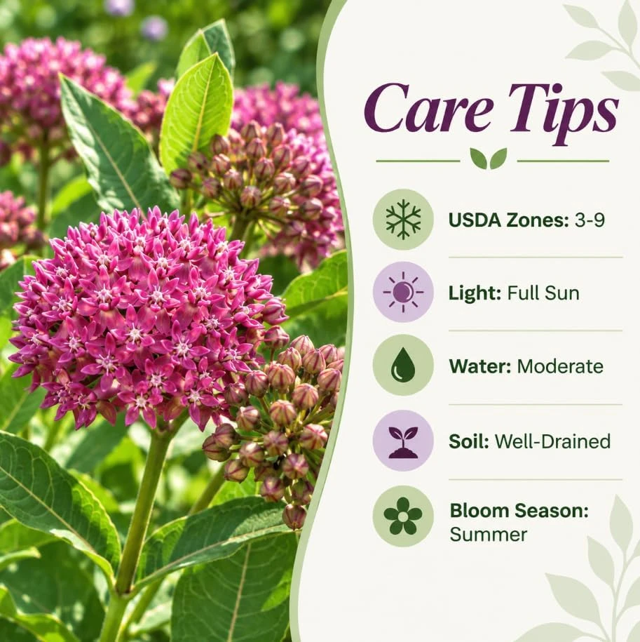 2 Purple Milkweed Live Plants – Asclepias Perennial – 4-7 Inches Tall – Outdoor Garden Flowers - Image 5